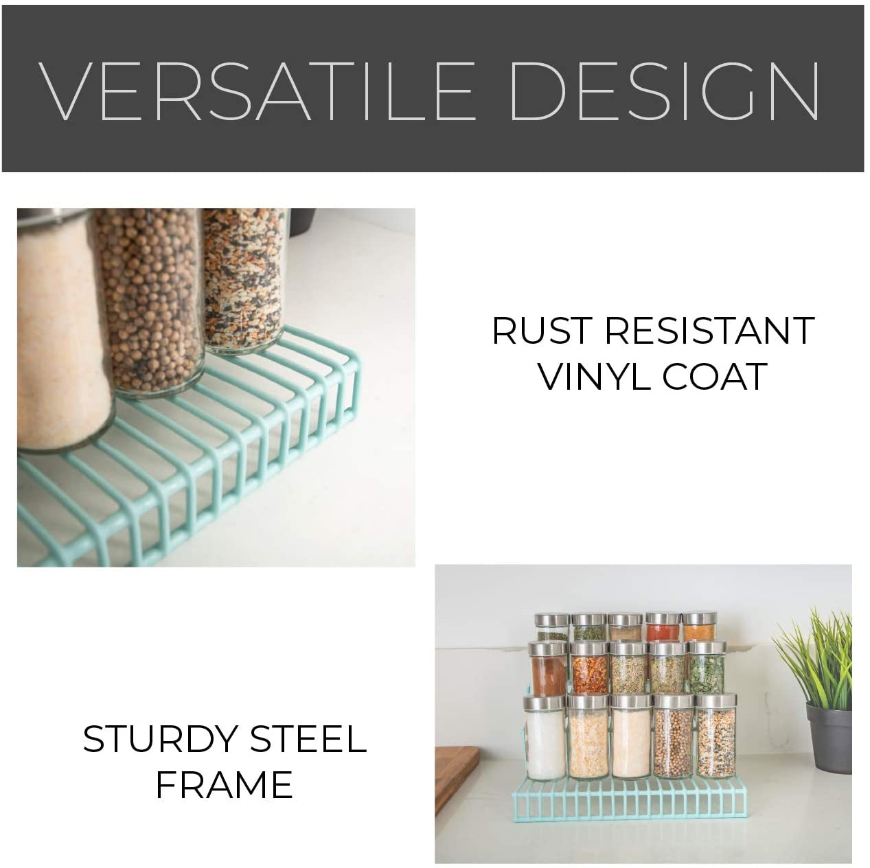 3-Tier Metal Wire Spice Rack