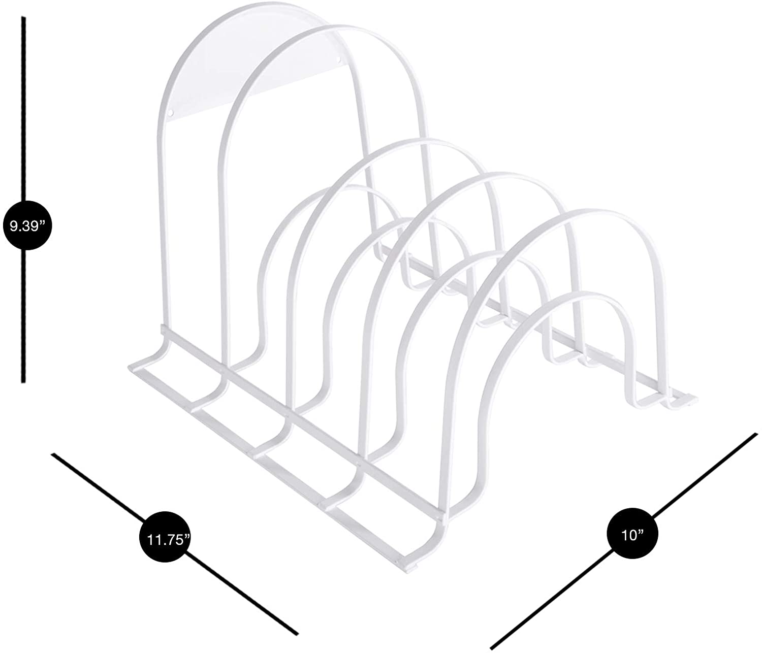 Heavy Duty 5-Tier Pan Rack Storage Organizer
